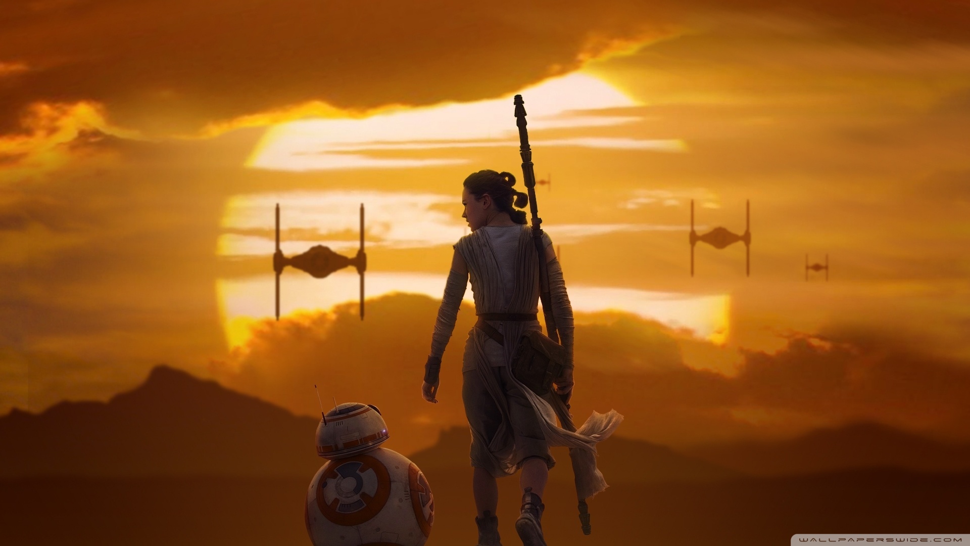 Star Wars Rey Wallpaper Hd - HD Wallpaper 