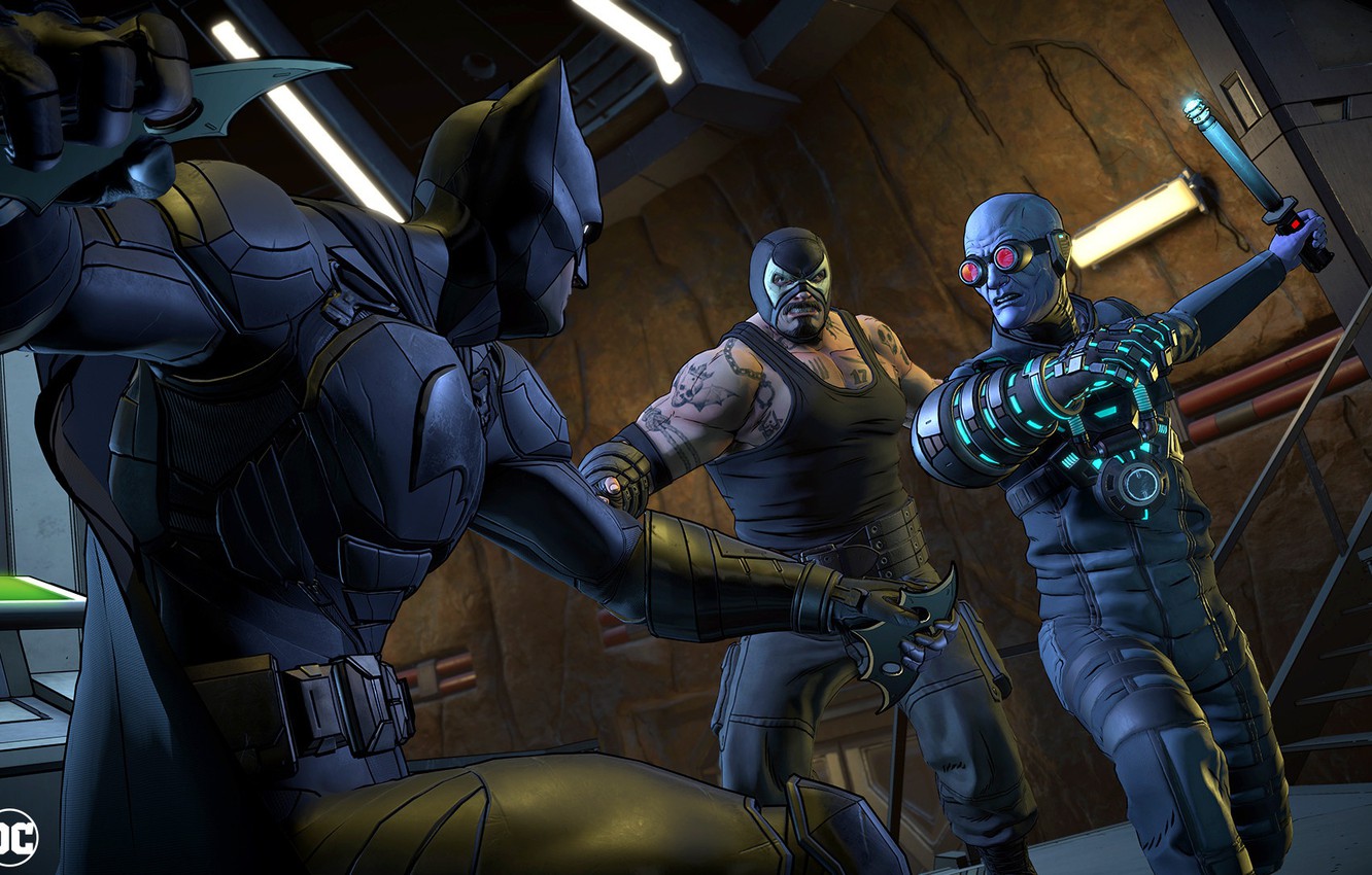 Photo Wallpaper The Game, Glasses, Batman, Costume, - Batman The Enemy Within - HD Wallpaper 