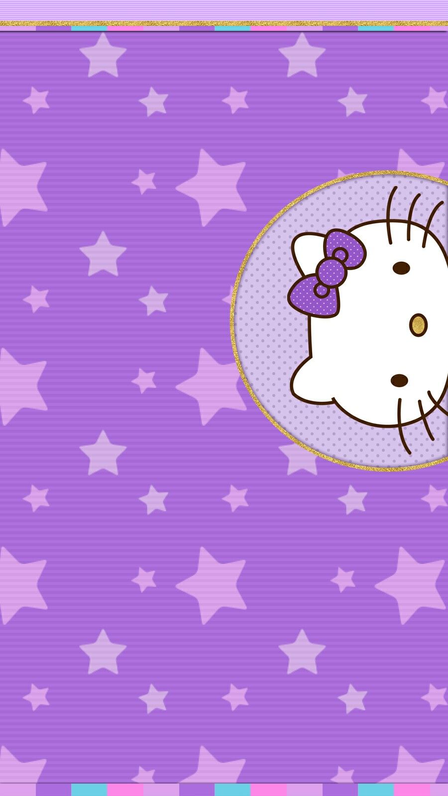 Hk Wallpaper Iphone - Purple Hello Kitty Background - HD Wallpaper 