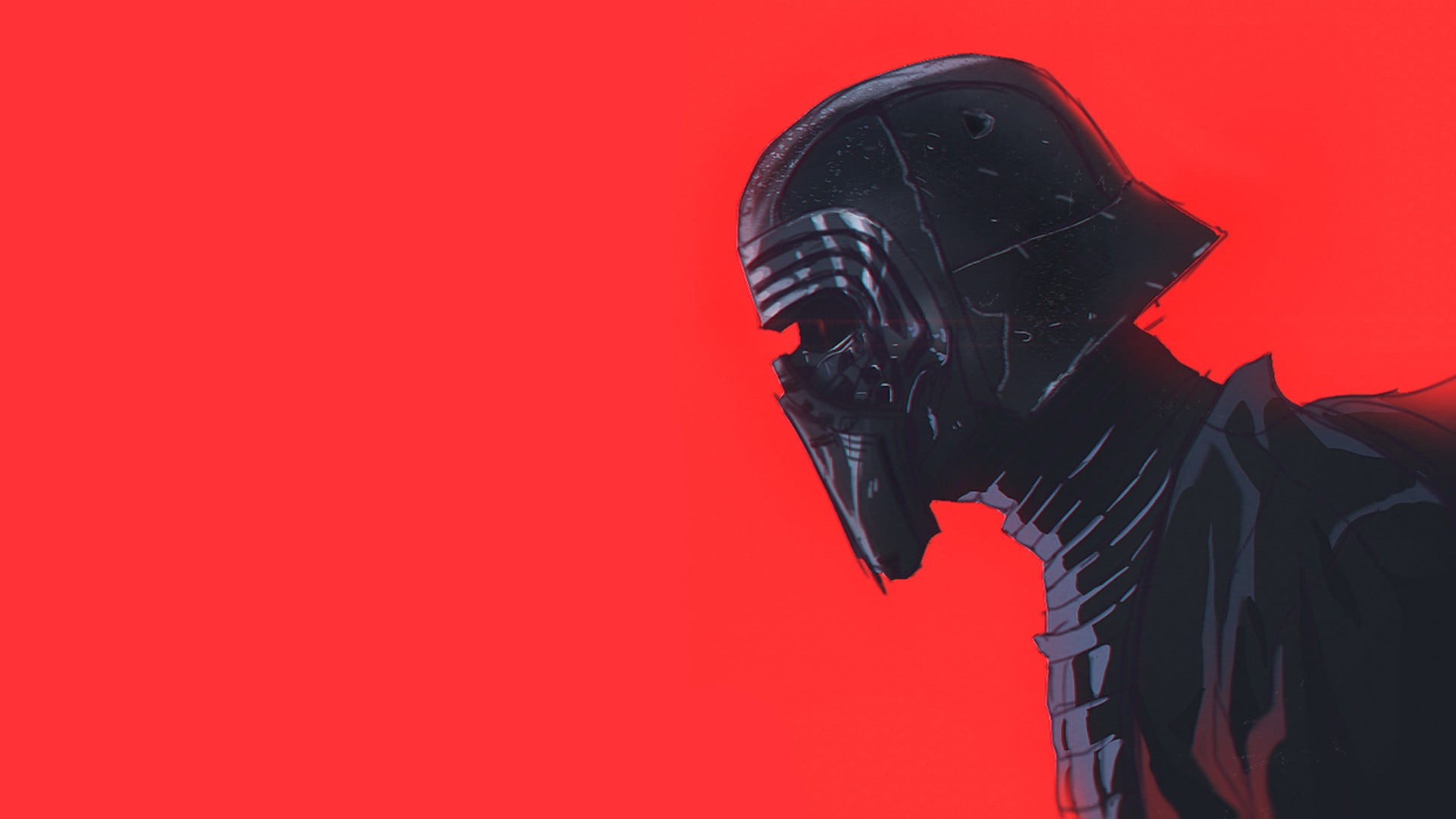 Kylo Ren Red Background - HD Wallpaper 