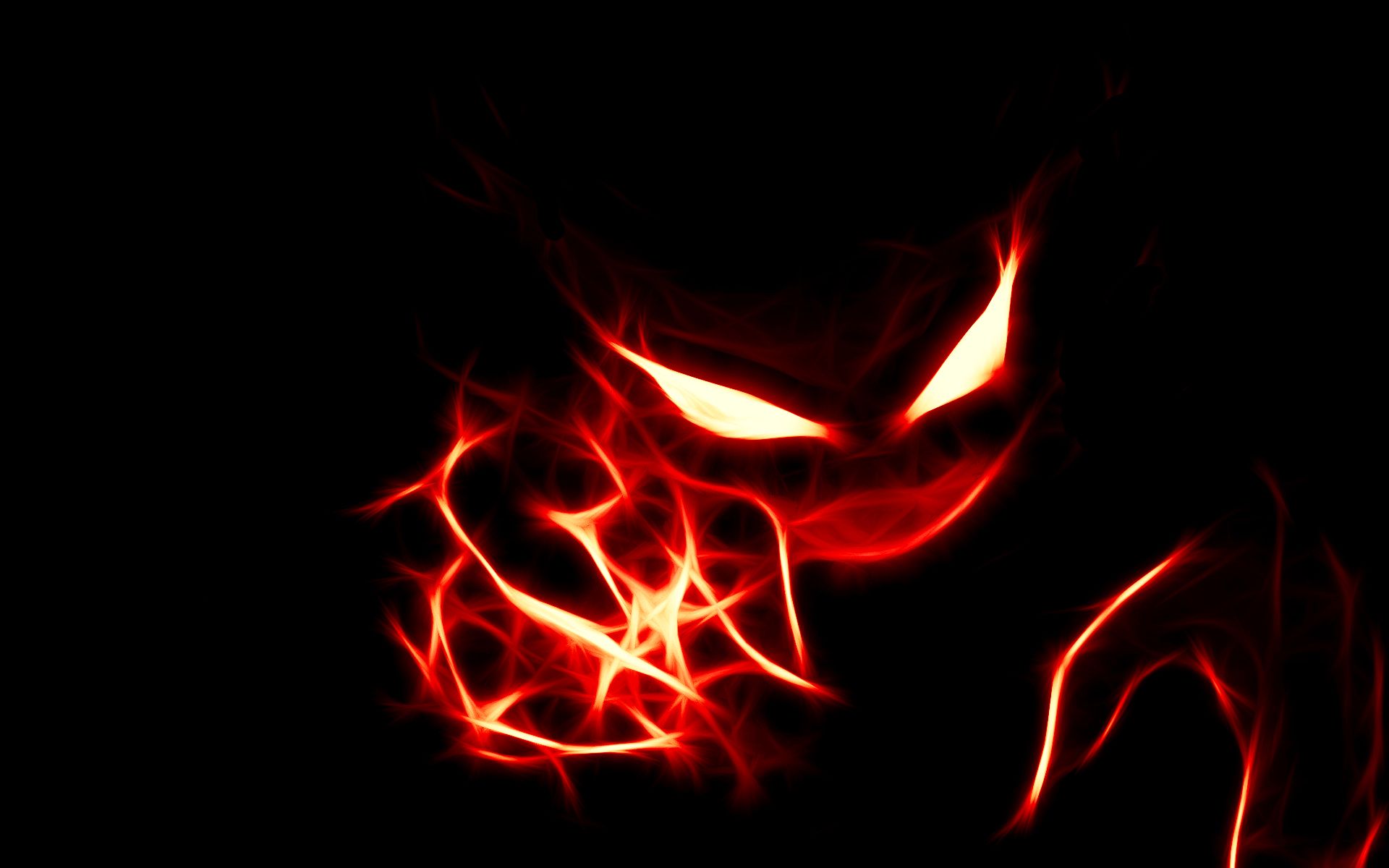 Red Ghost Pokemon Wallpaper - Cool Red Backgrounds - HD Wallpaper 