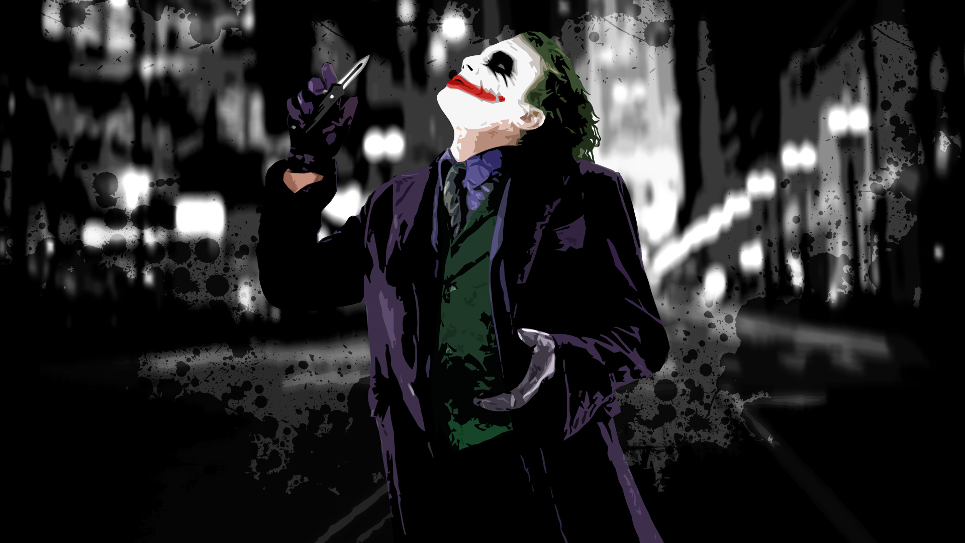 Joker Black Wallpaper 3d Image Num 17