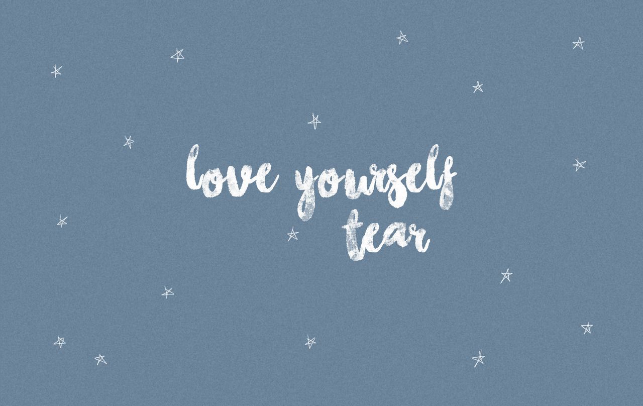 Bts Love Yourself Tear Desktop Wallpaper 
 Data-src - Calligraphy - HD Wallpaper 