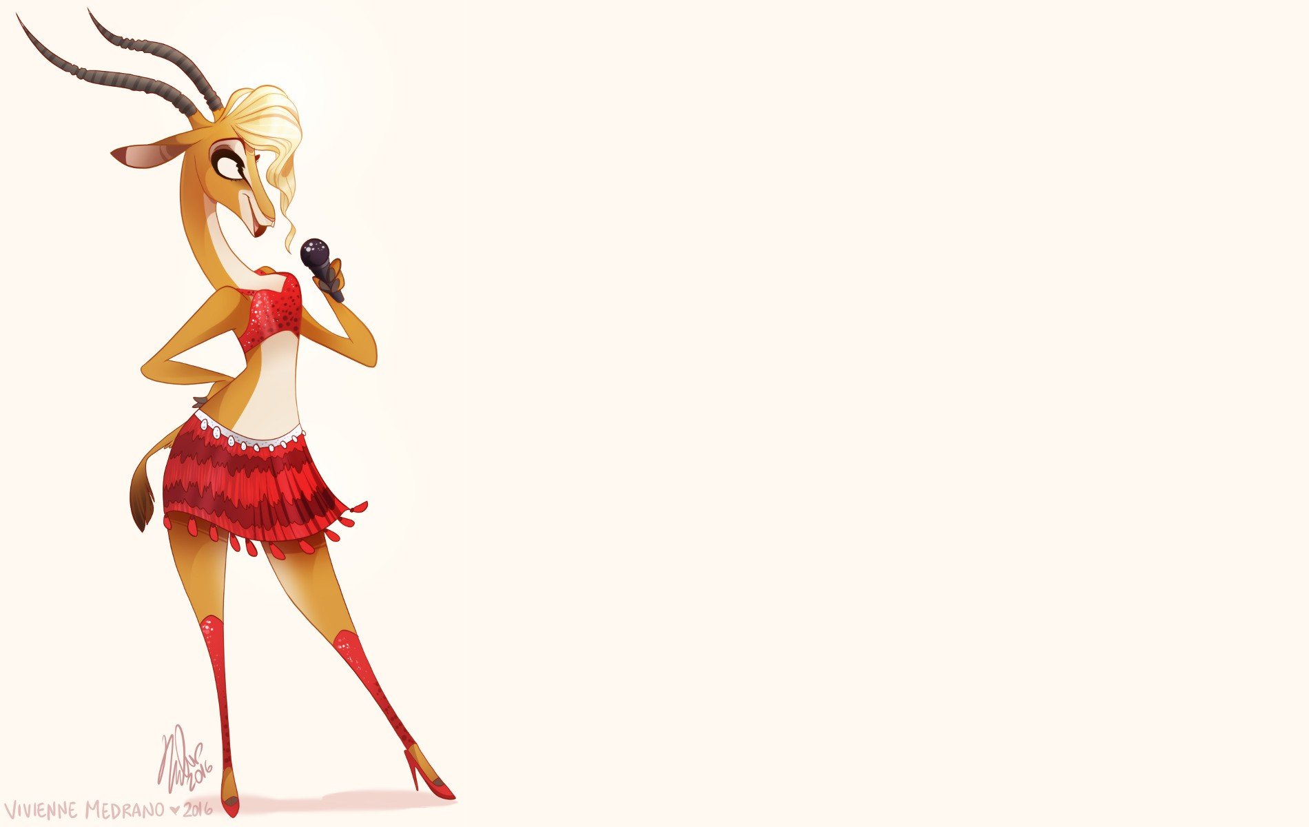 Gazelle Zootopia - HD Wallpaper 