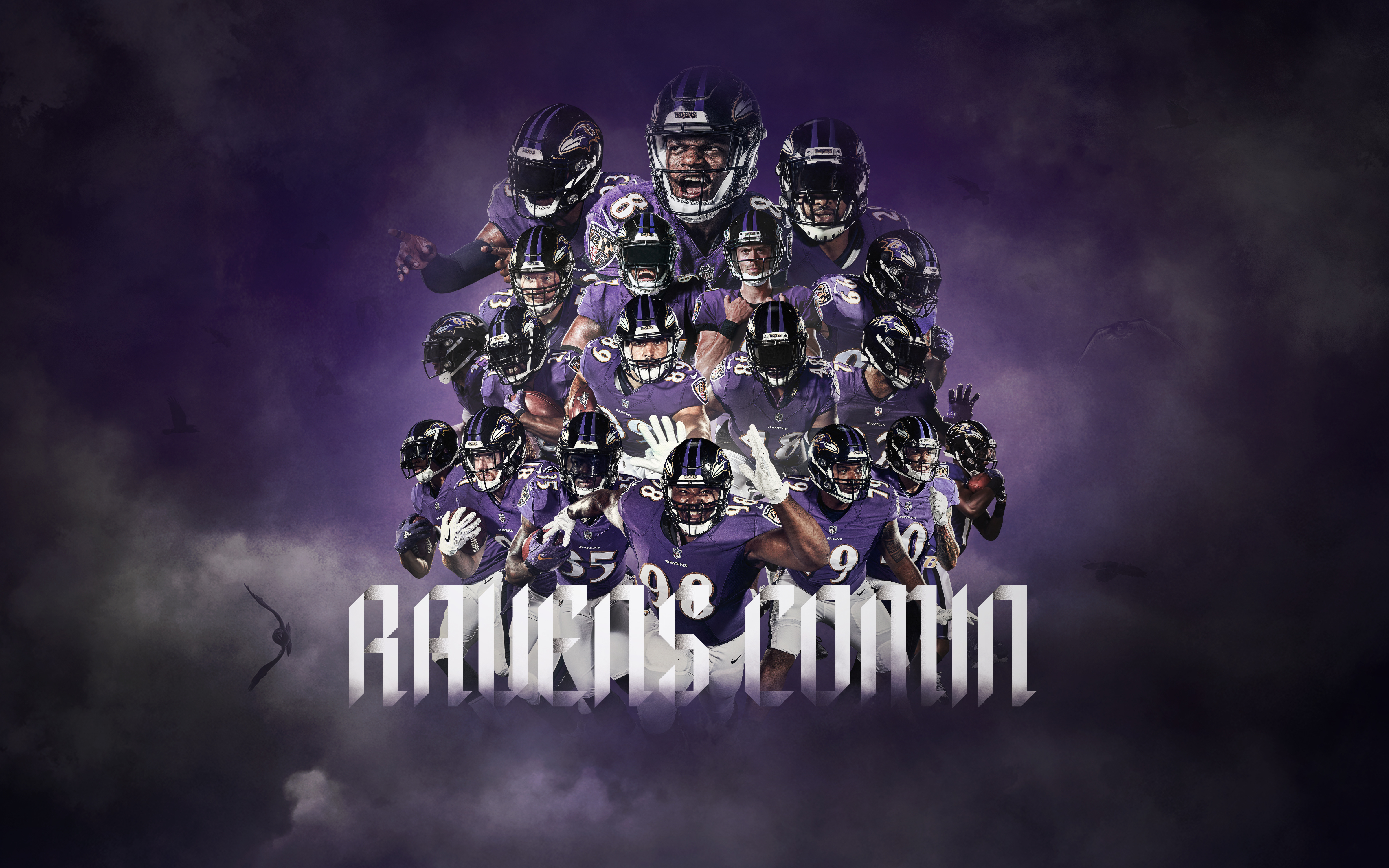 Ravens Logo Wallpaper - Baltimore Ravens Wallpaper 2019 - HD Wallpaper 
