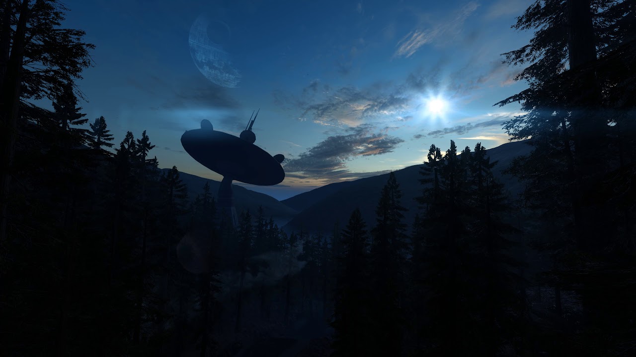 Star Wars Endor Night - HD Wallpaper 
