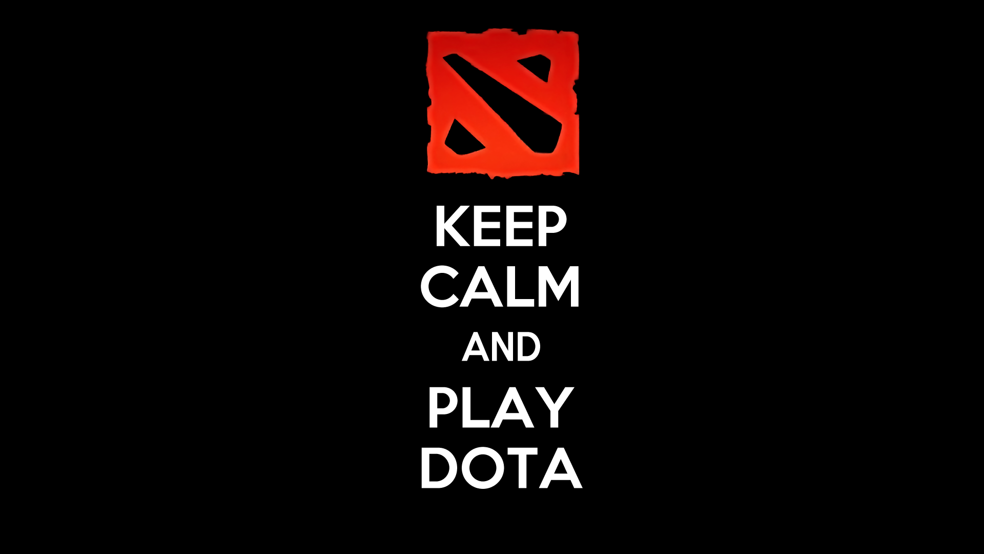 Keep Calm And Play Dota - Dota 2 Wallpaper Logo - HD Wallpaper 