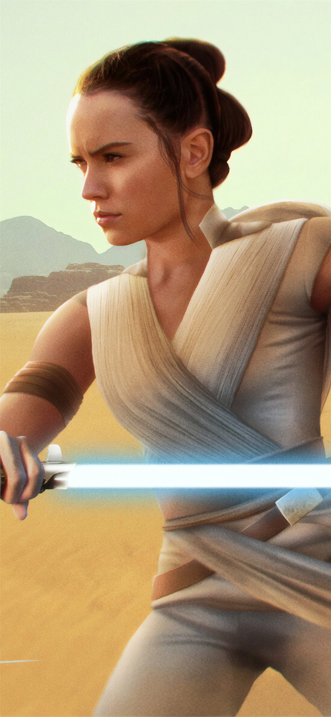 Rey From Star Wars Wallpaper Iphone 11 - HD Wallpaper 