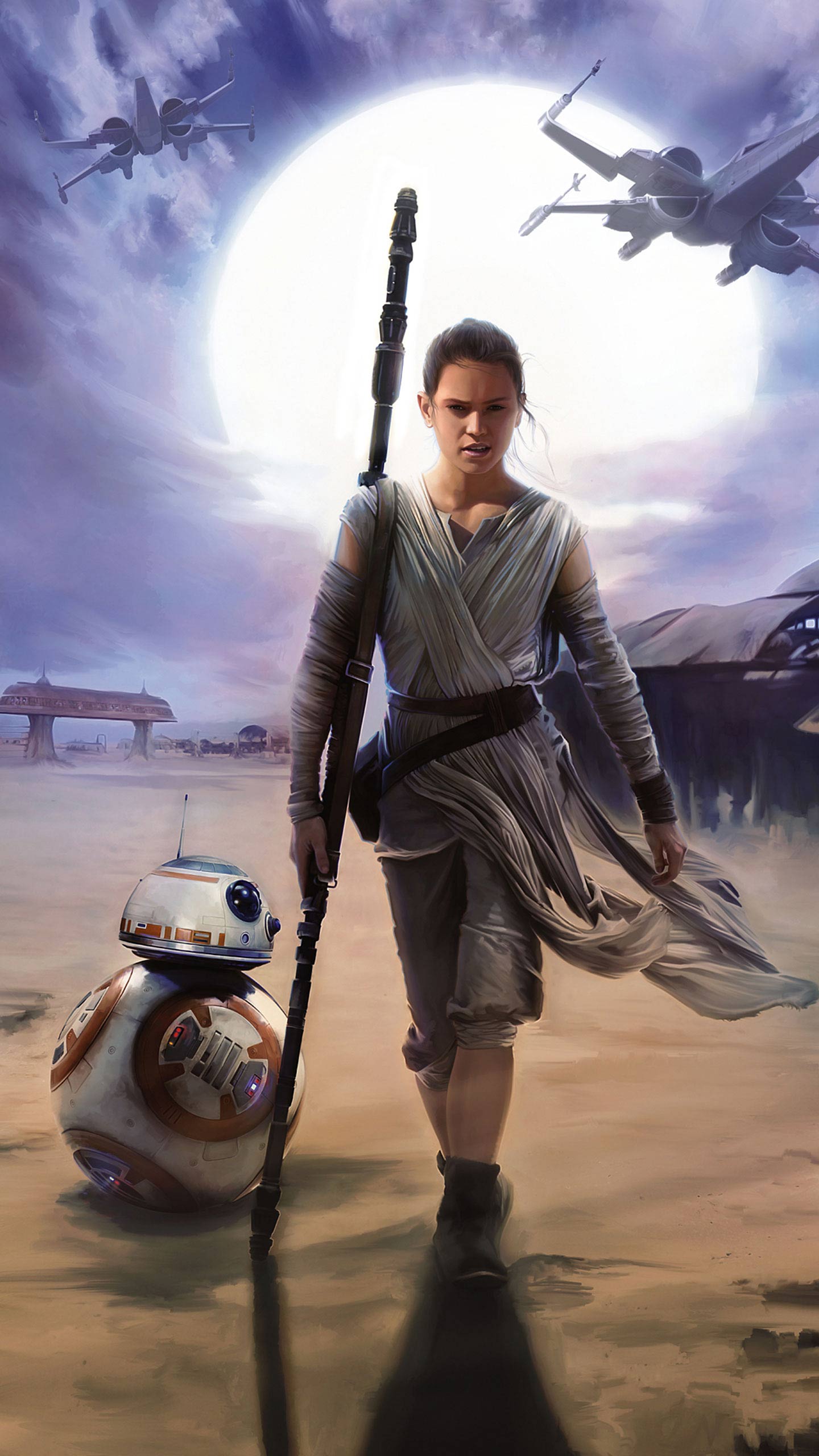 Rey Star Wars Wallpaper - Ray Star Wars 7 - HD Wallpaper 