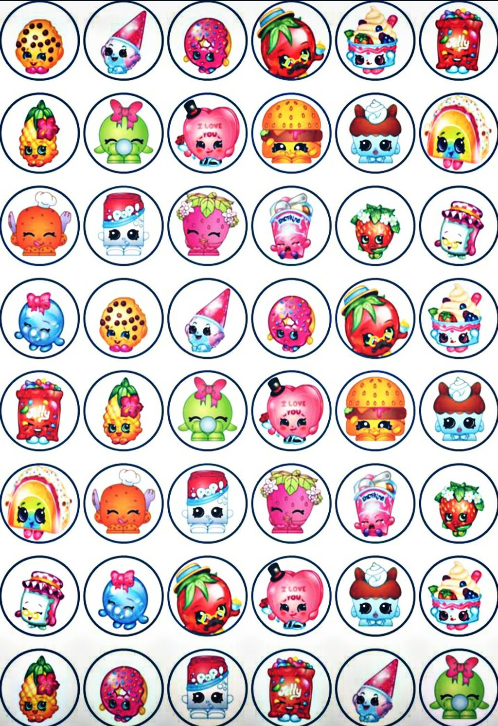 Cute Shopkins - HD Wallpaper 