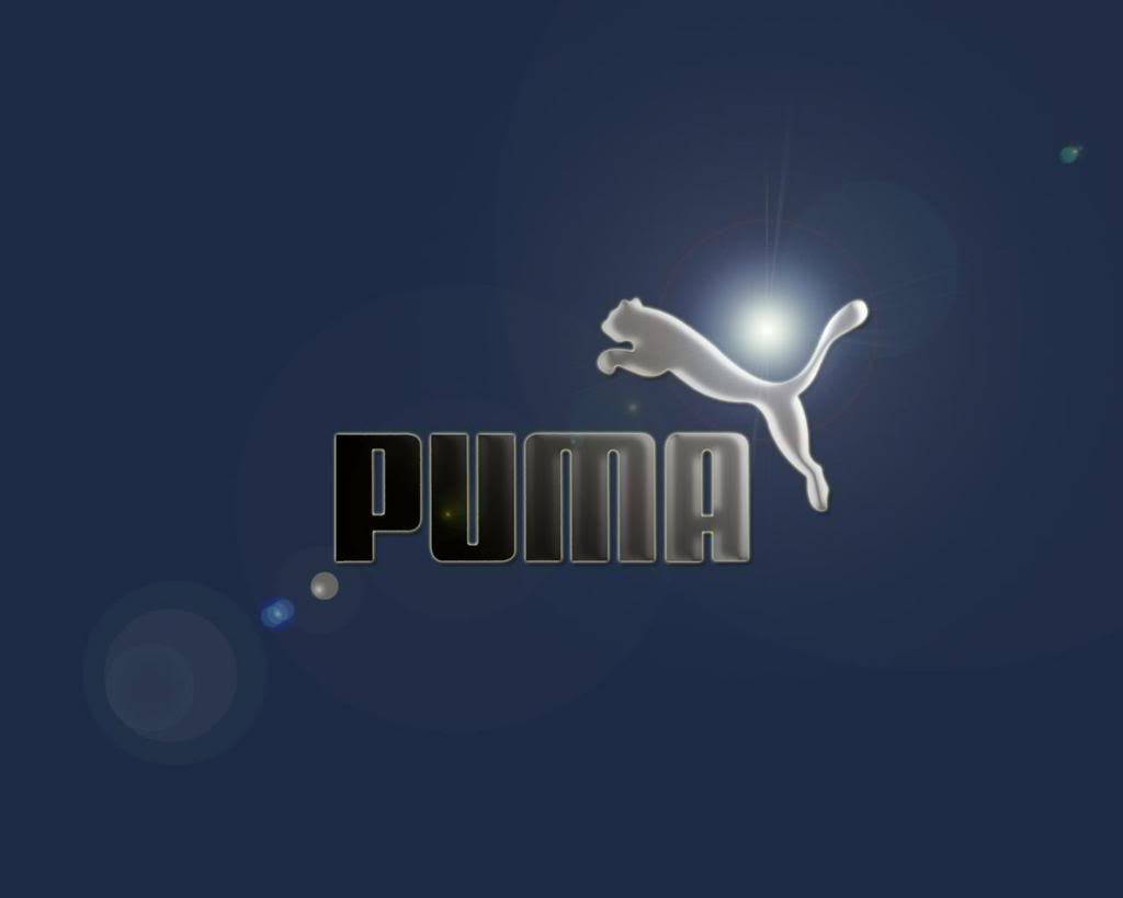 puma logo blue wallpaper