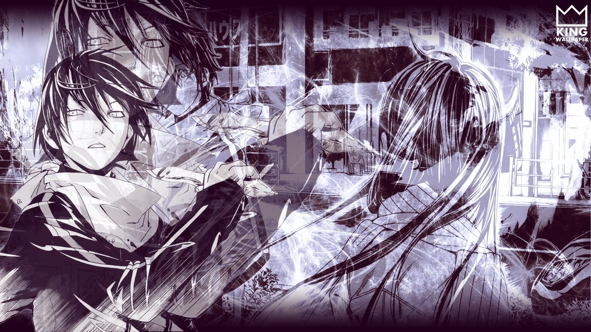 Anime Noragami Hiyori Iki Yato Wallpaper - Noragami Desktop Background - HD Wallpaper 