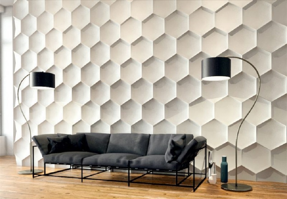Wallpaper Dinding 3d Keren - 3d Geometric Wall Design - HD Wallpaper 