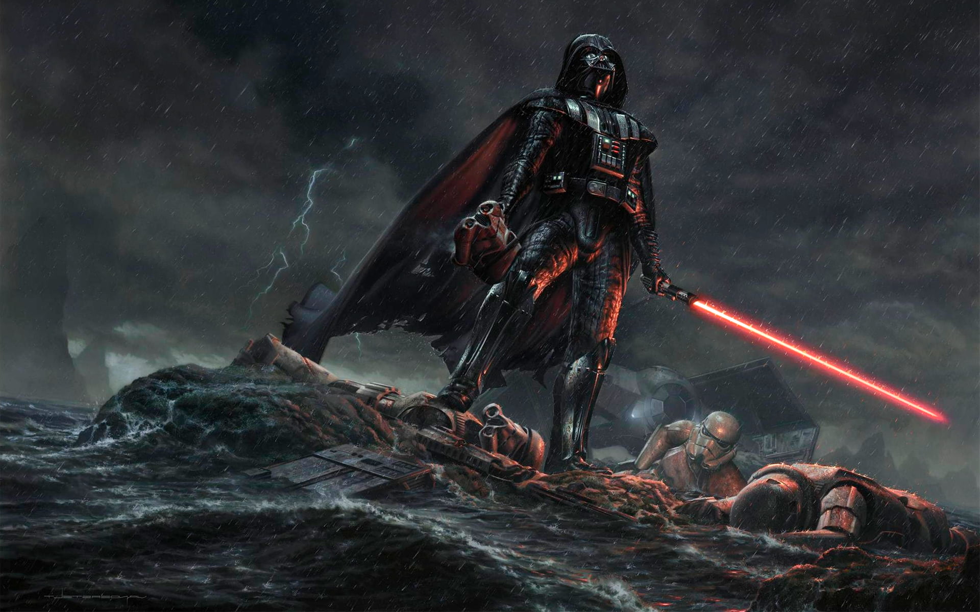 Darth Vader Wallpaper Pc 1920x1200 Wallpaper Teahub Io