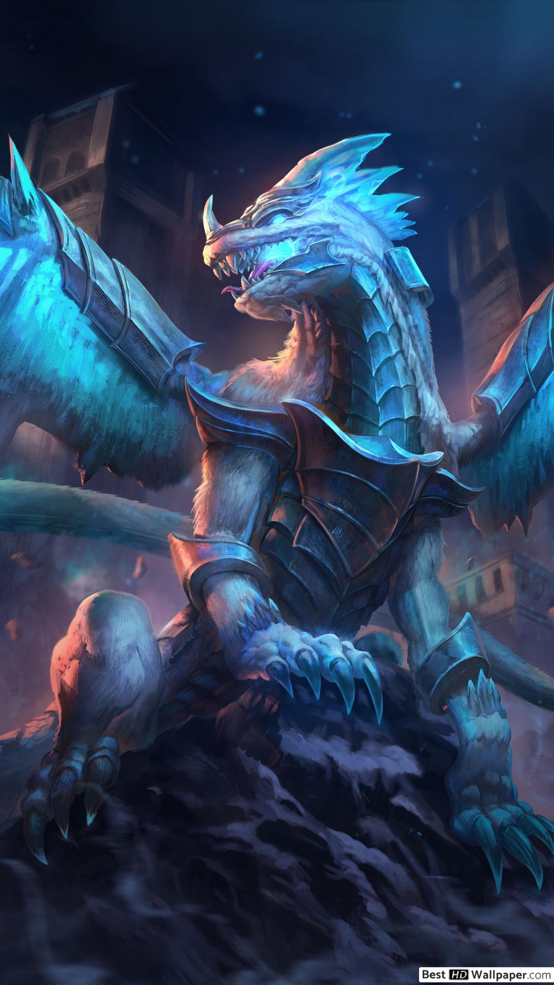 Ice Dragon - HD Wallpaper 