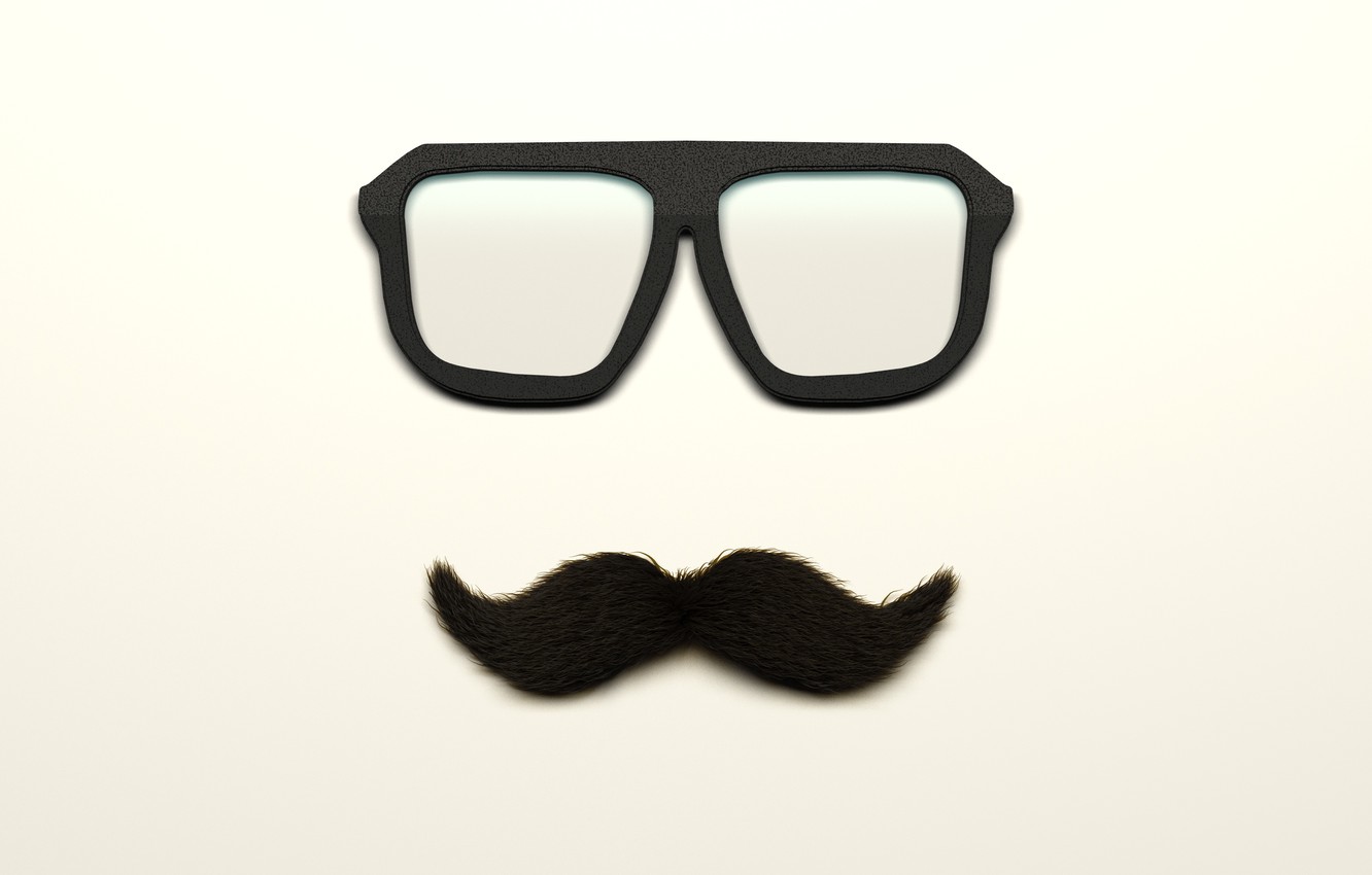 Photo Wallpaper Mustache, Glasses, Glass, Moustache - Усы Минимализм - 1332x850 Wallpaper Photo Wallpaper Mustache, Glasses, Glass, Moustache - Усы Минимализм - 1332x850 Wallpaper