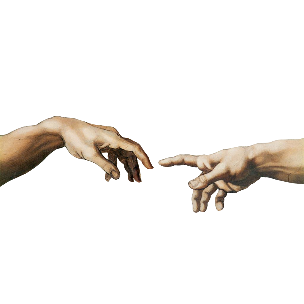 Creation Of Adam Hands Png - HD Wallpaper 