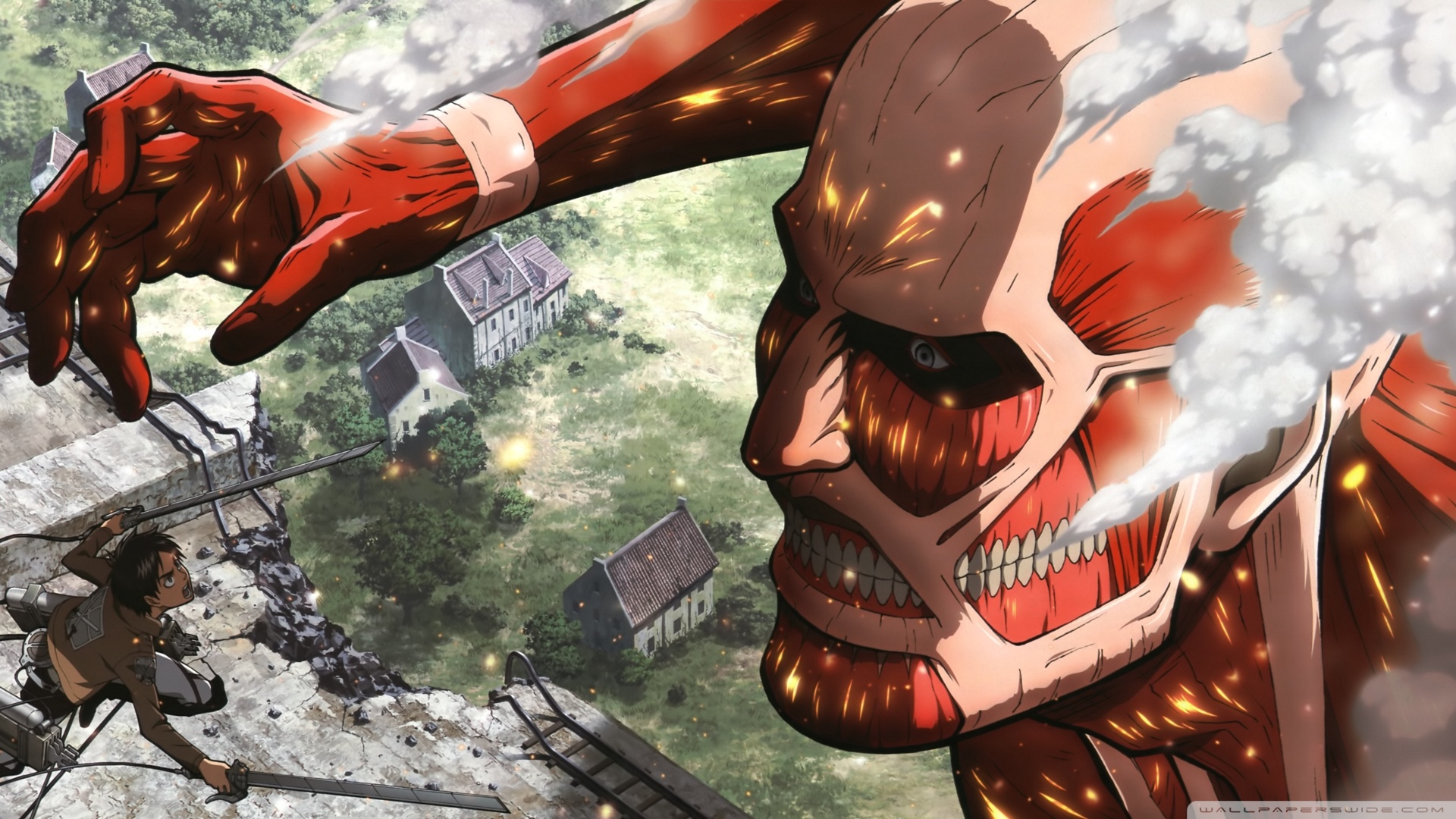 Unique Anime Wallpaper - Attack On Titan Wallpaper 1920x1080 Hd - HD Wallpaper 