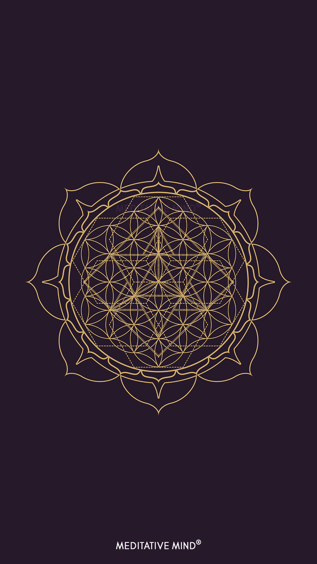 Sacred Geometry Black Gold - HD Wallpaper 