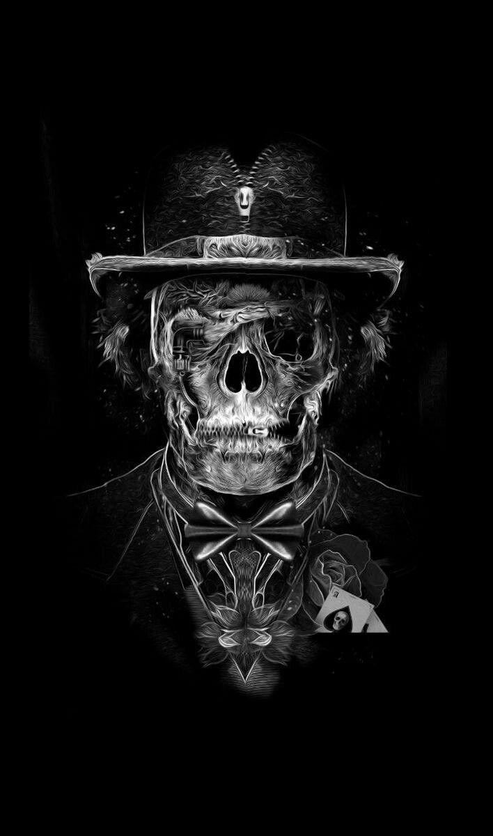 Gambler Skull - HD Wallpaper 