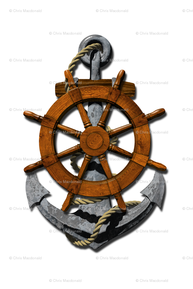Blue Ship Anchor - HD Wallpaper 