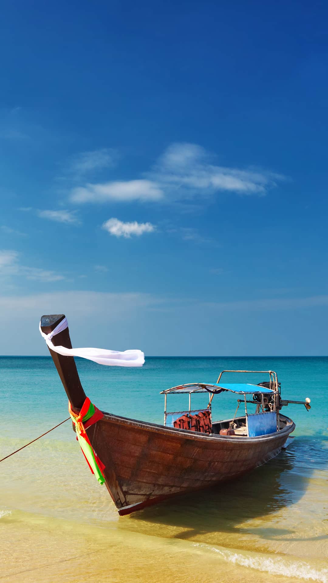 Thailand Beach Shore Boat Android Wallpaper - Railay Beach - HD Wallpaper 