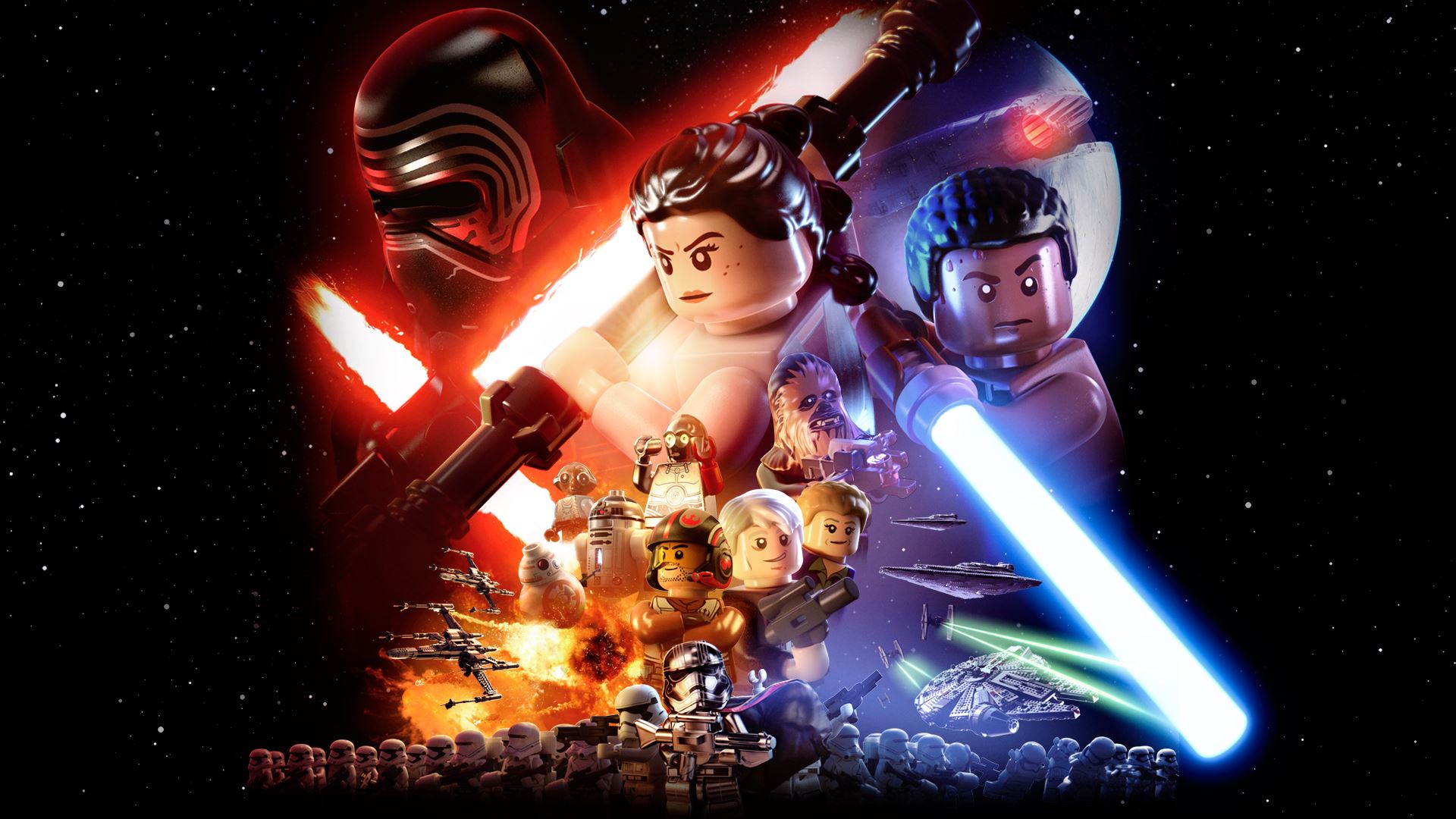 Lego Star Wars - Lego Star Wars The Force Awakens - HD Wallpaper 