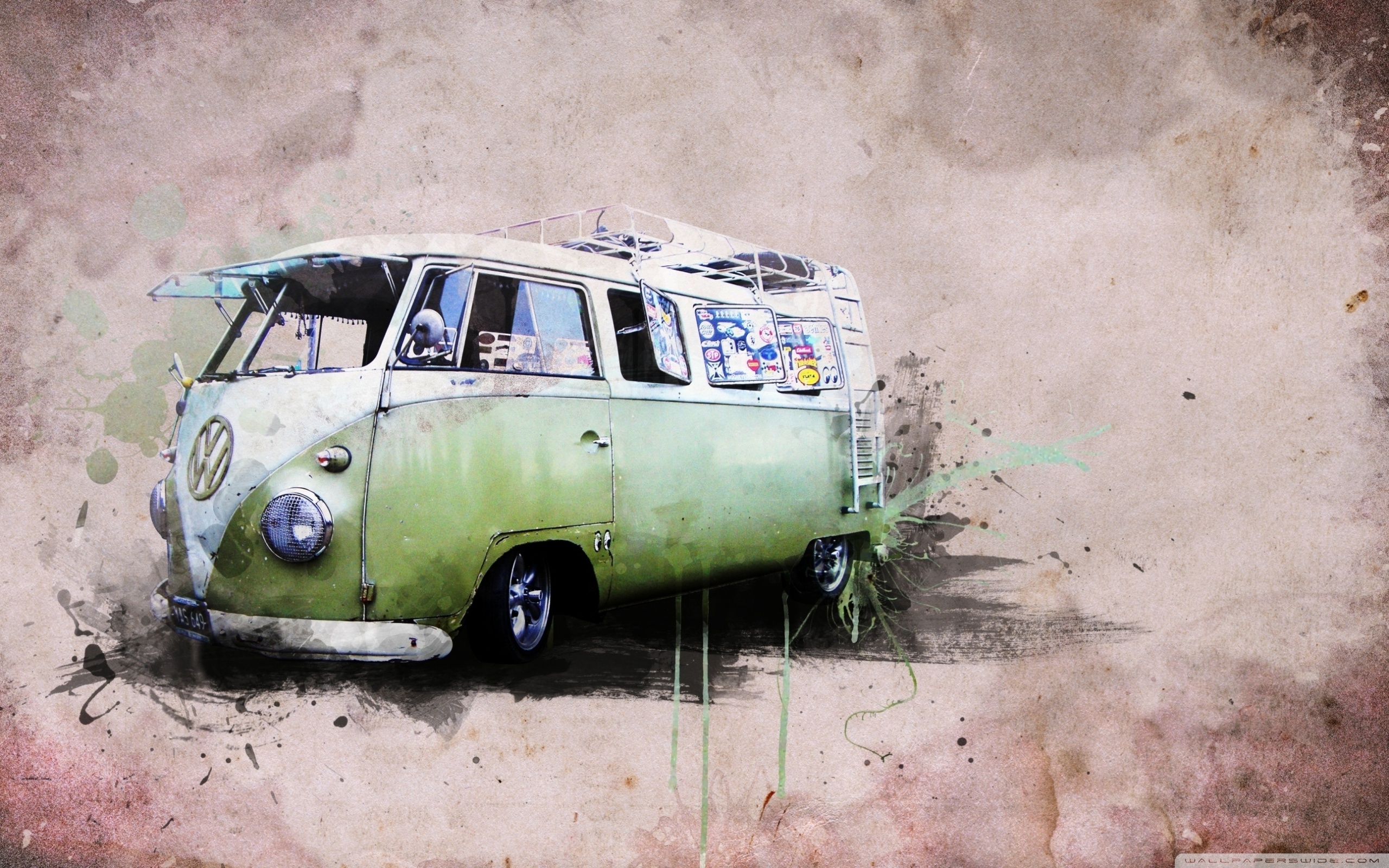 Hippie Van - HD Wallpaper 
