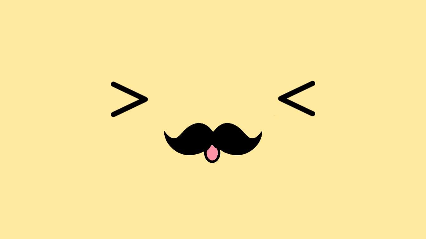 Moustache Wallpaper Hd - Cute Tumblr Wallpaper Desktop - 1366x768 Wallpaper  