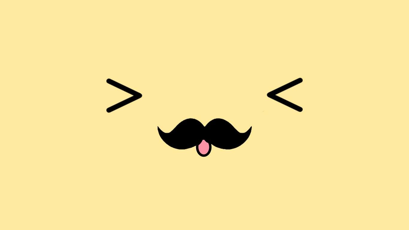 Moustache Wallpaper Hd - Cute Tumblr Wallpaper Desktop - HD Wallpaper 