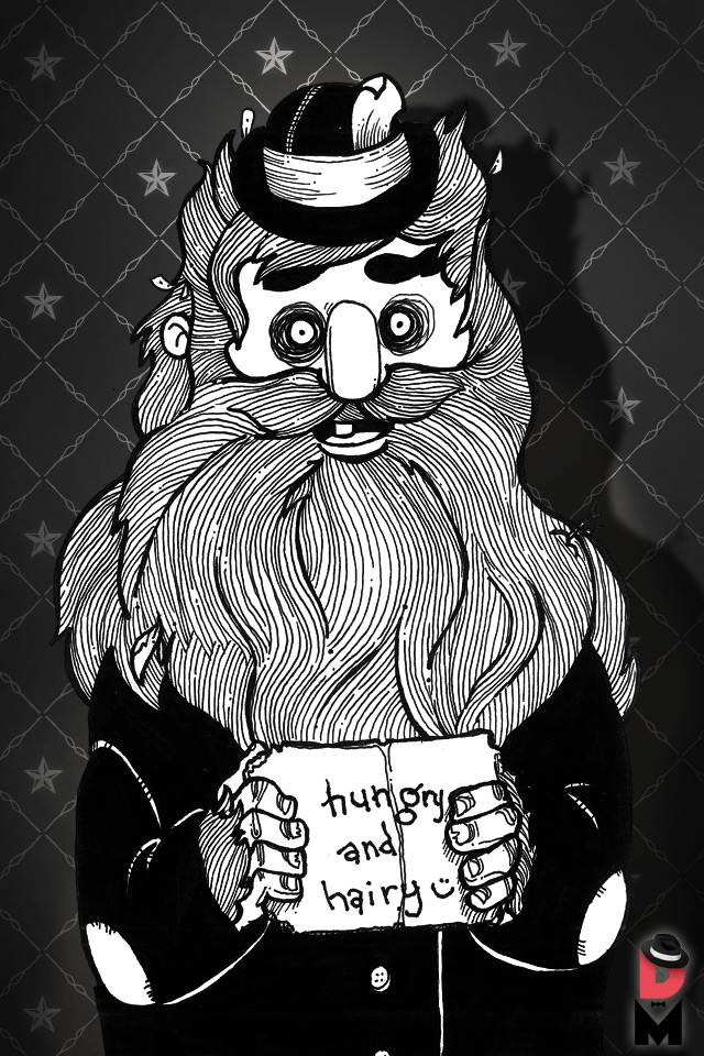 Hd Iphone Skin Wallpaper The Daily Mobster Sketchbookjack - Iphone Hippie Wallpapers Hd - HD Wallpaper 