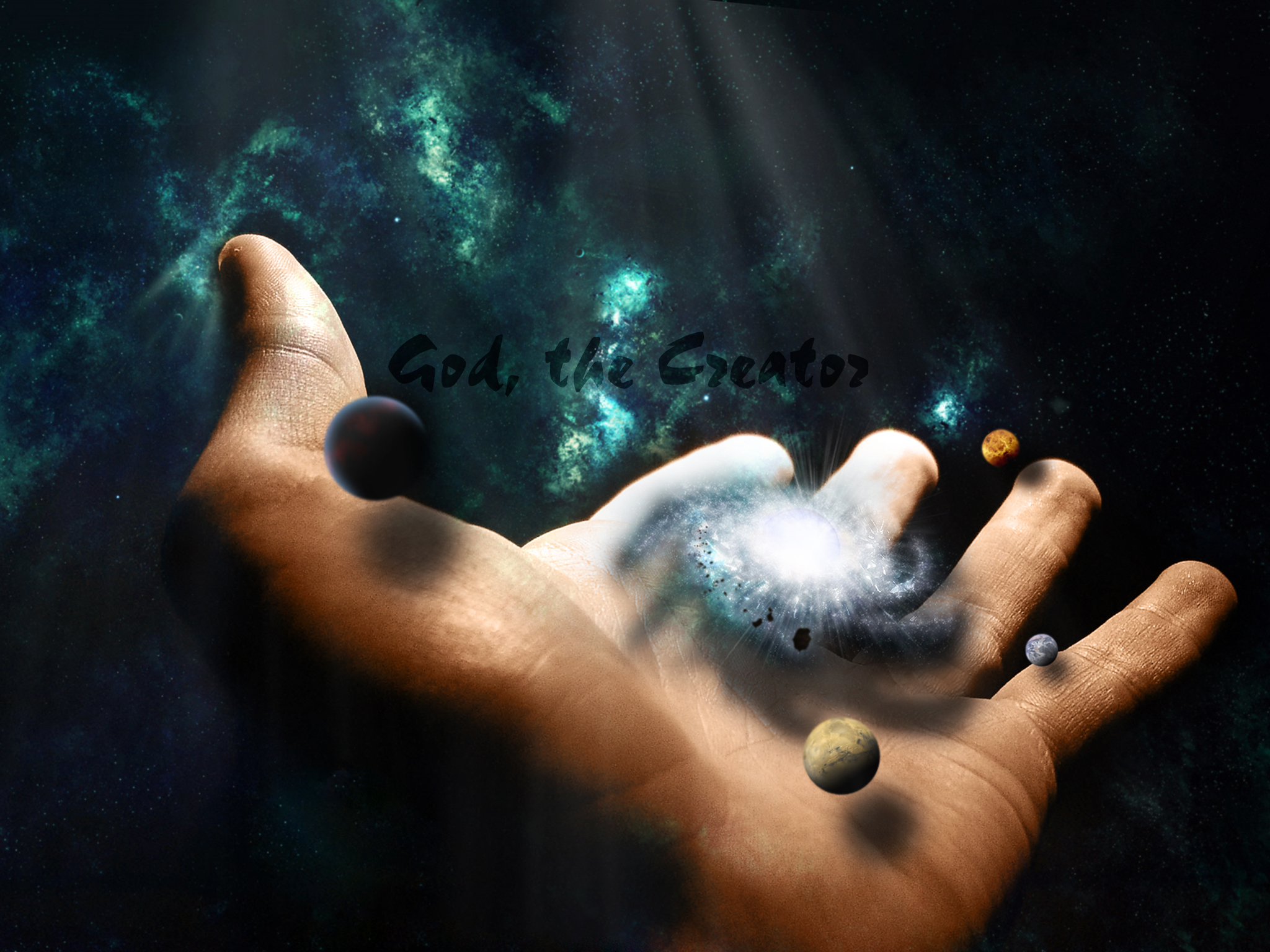 Universe In The Hands Of God - HD Wallpaper 