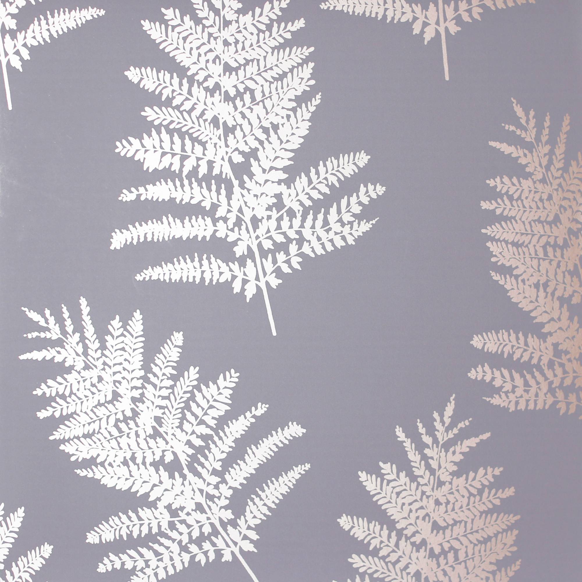 Arthouse Metallic Fern Charcoal Wallpaper Swatch - Wallpaper - HD Wallpaper 