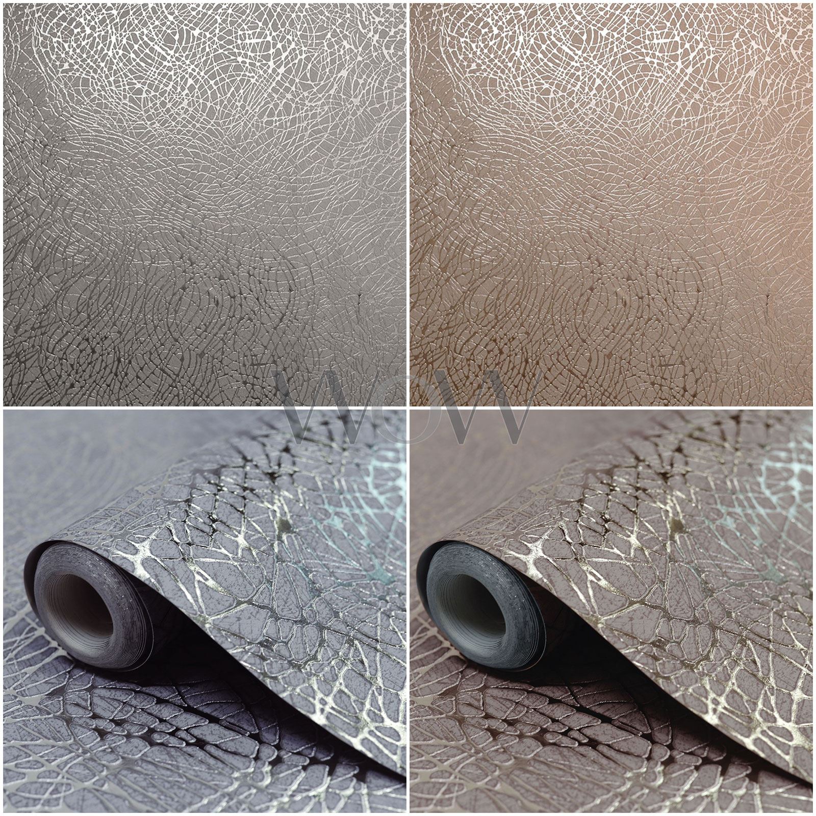 Swirl Foil Rose Gold Metalic - HD Wallpaper 