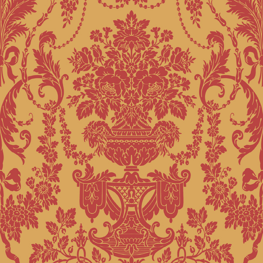 Shand Kydd Metallic Wallpaper - Classic Gold And Red - HD Wallpaper 