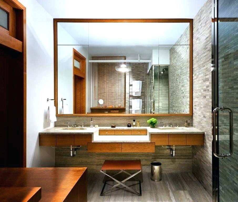 Big Mirror Small Bathroom - HD Wallpaper 