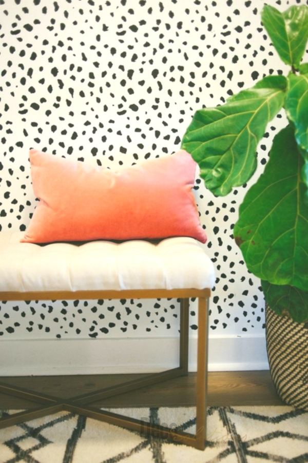 Wall Design Ideas Wallpaper Black White White Wallpaper - Studio Couch - HD Wallpaper 