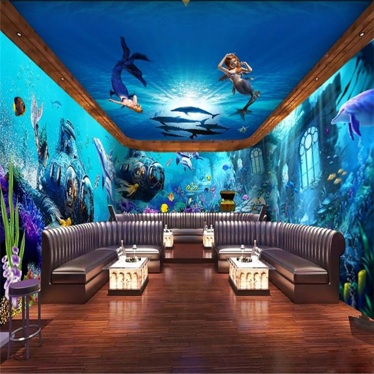 3d Mermaid Wall Art - HD Wallpaper 