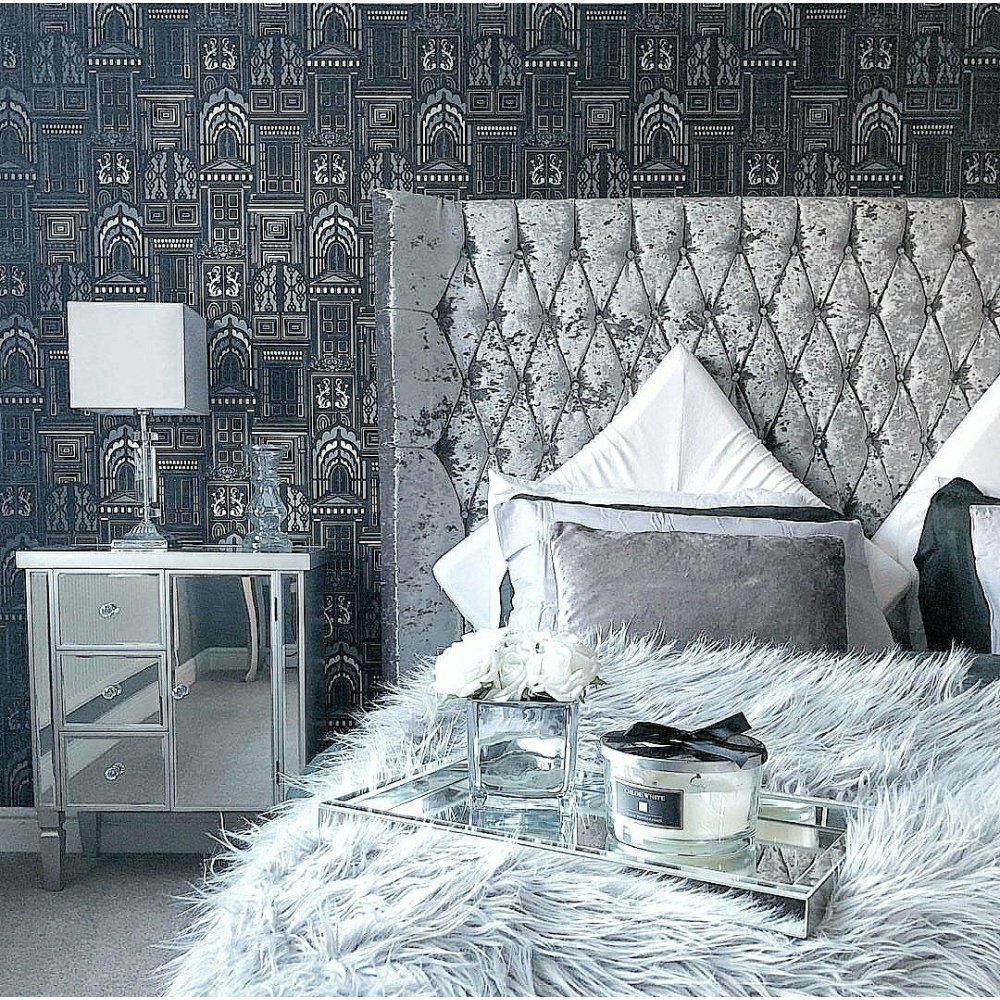 Doe Het Zelf Sophie Conran Flock Wallpaper Opening - Sophie Conran Opening Doors Wallpaper Ebay - HD Wallpaper 