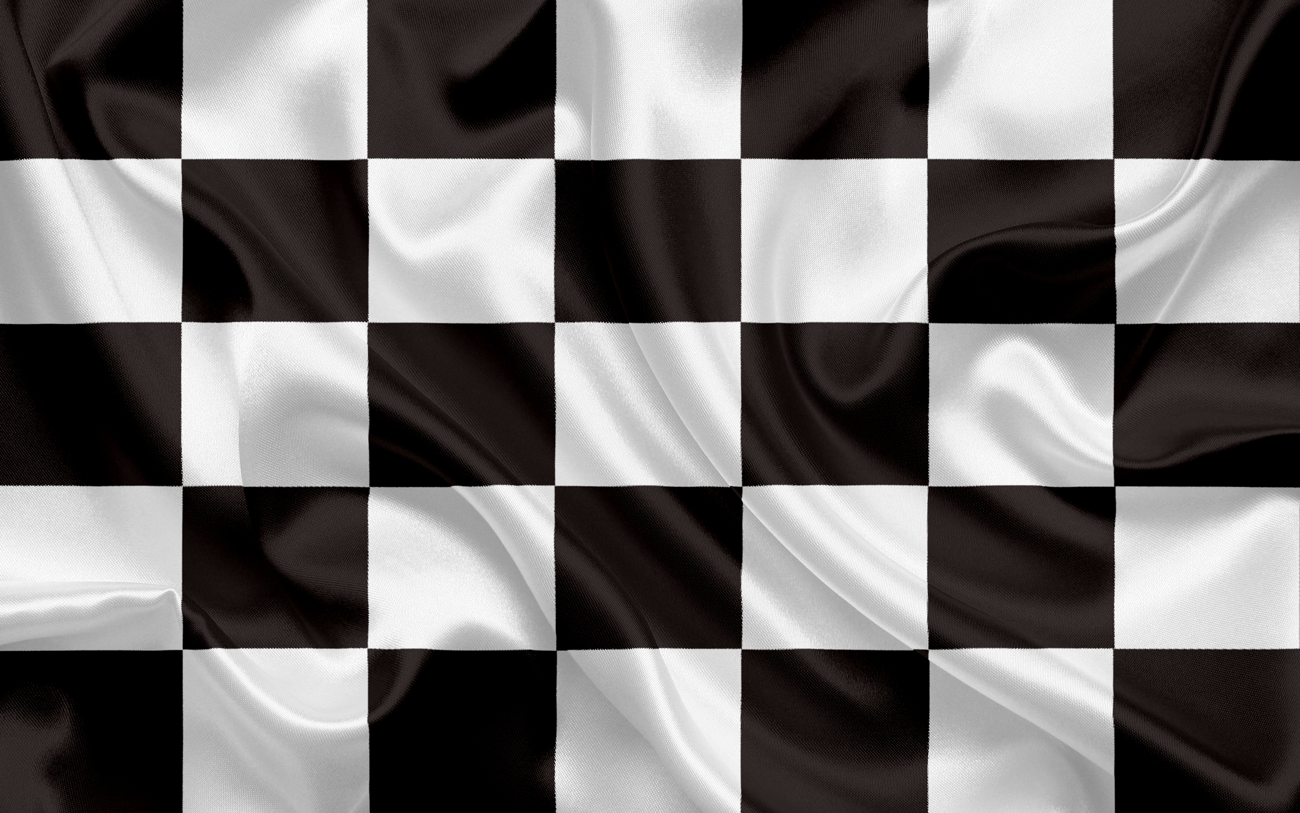 Checkered Flag, Black White Flag, Finish Flag, Silk - Bandeira Quadriculada - HD Wallpaper 