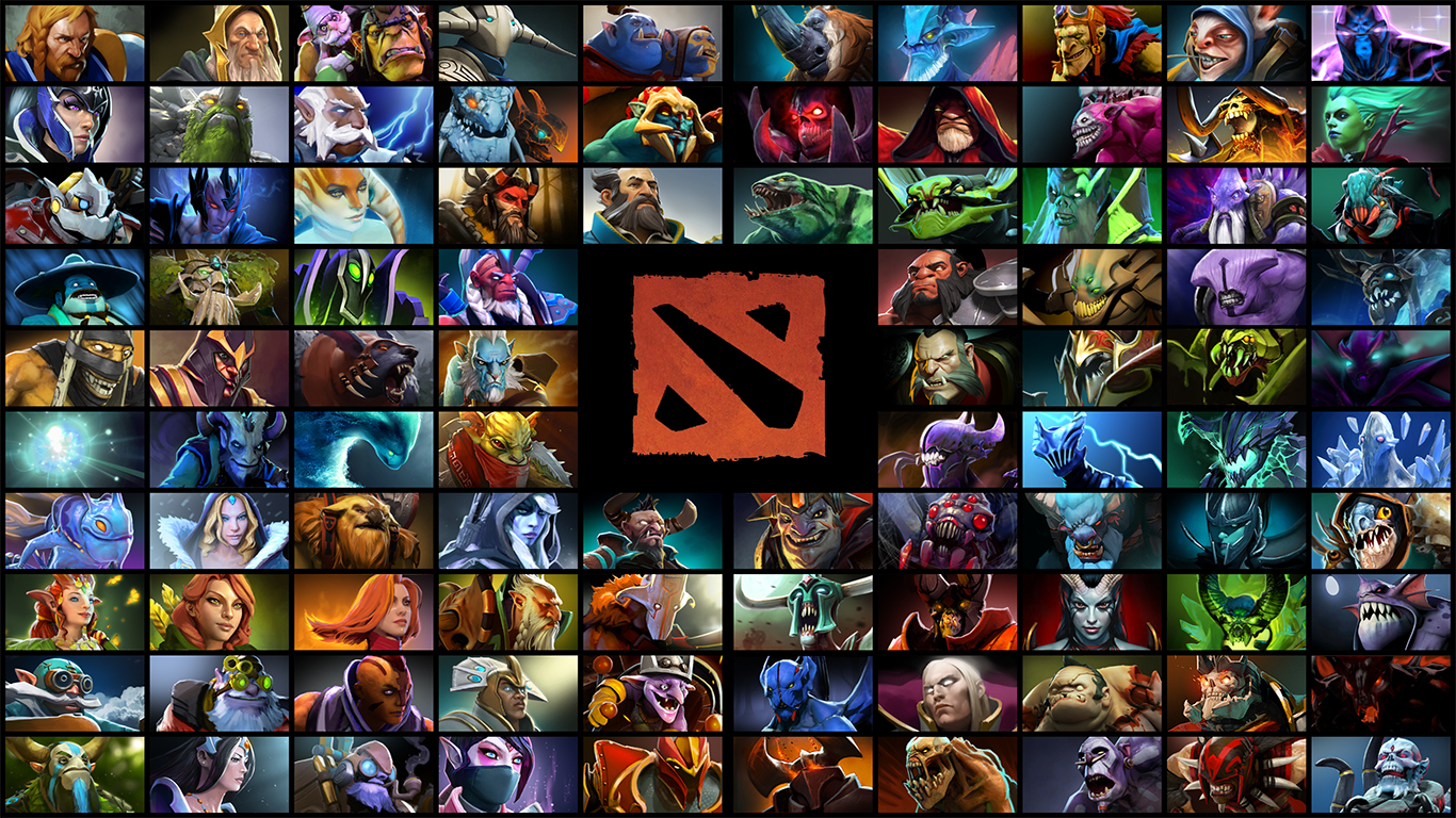 Radiant Vs Dire Dota Wallpaper 1366 × 768 - All Hero In Dota