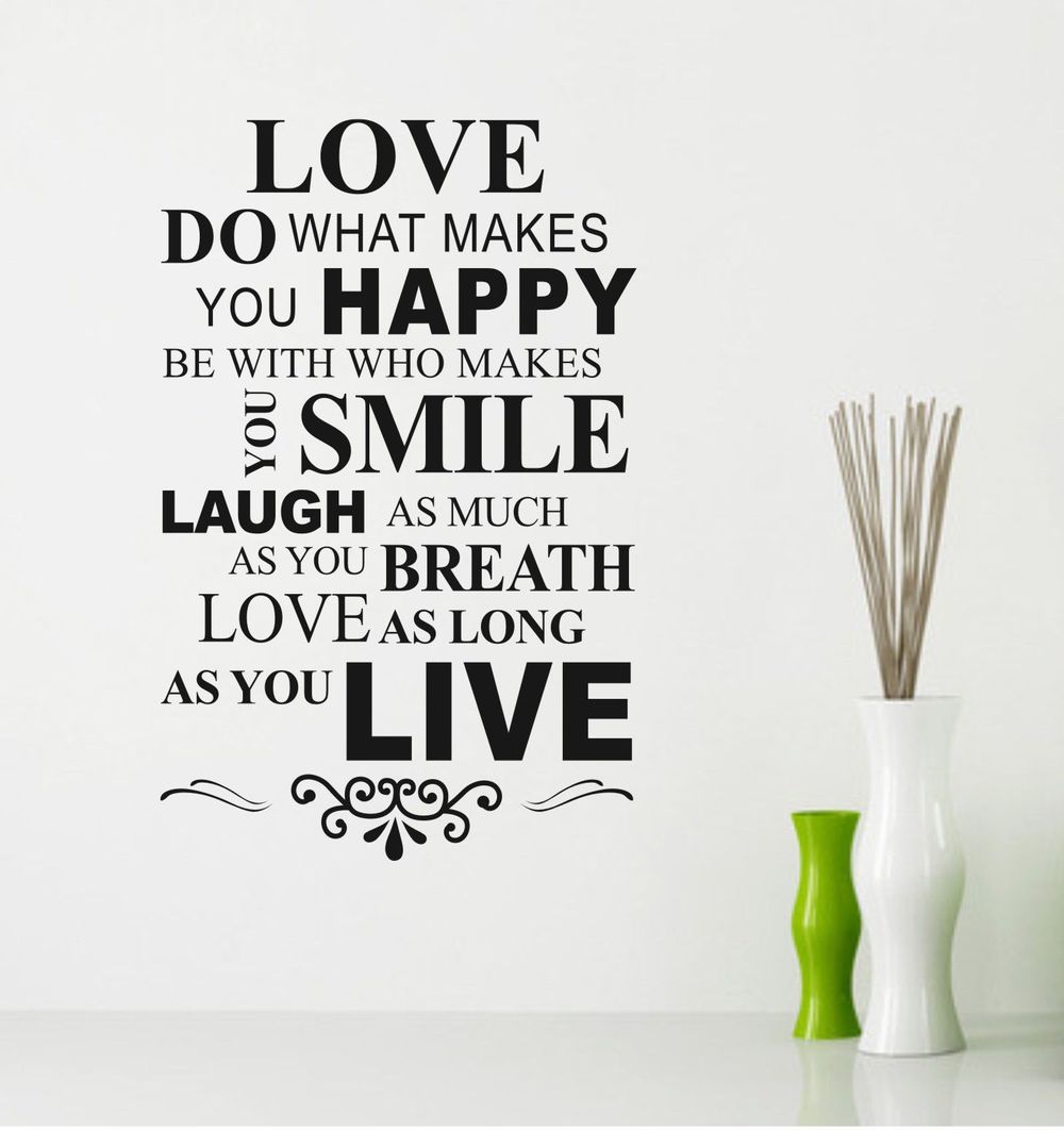 Finding Love Quotes You Happy Love Quote Wall - Love Do What Makes You Happy - HD Wallpaper 