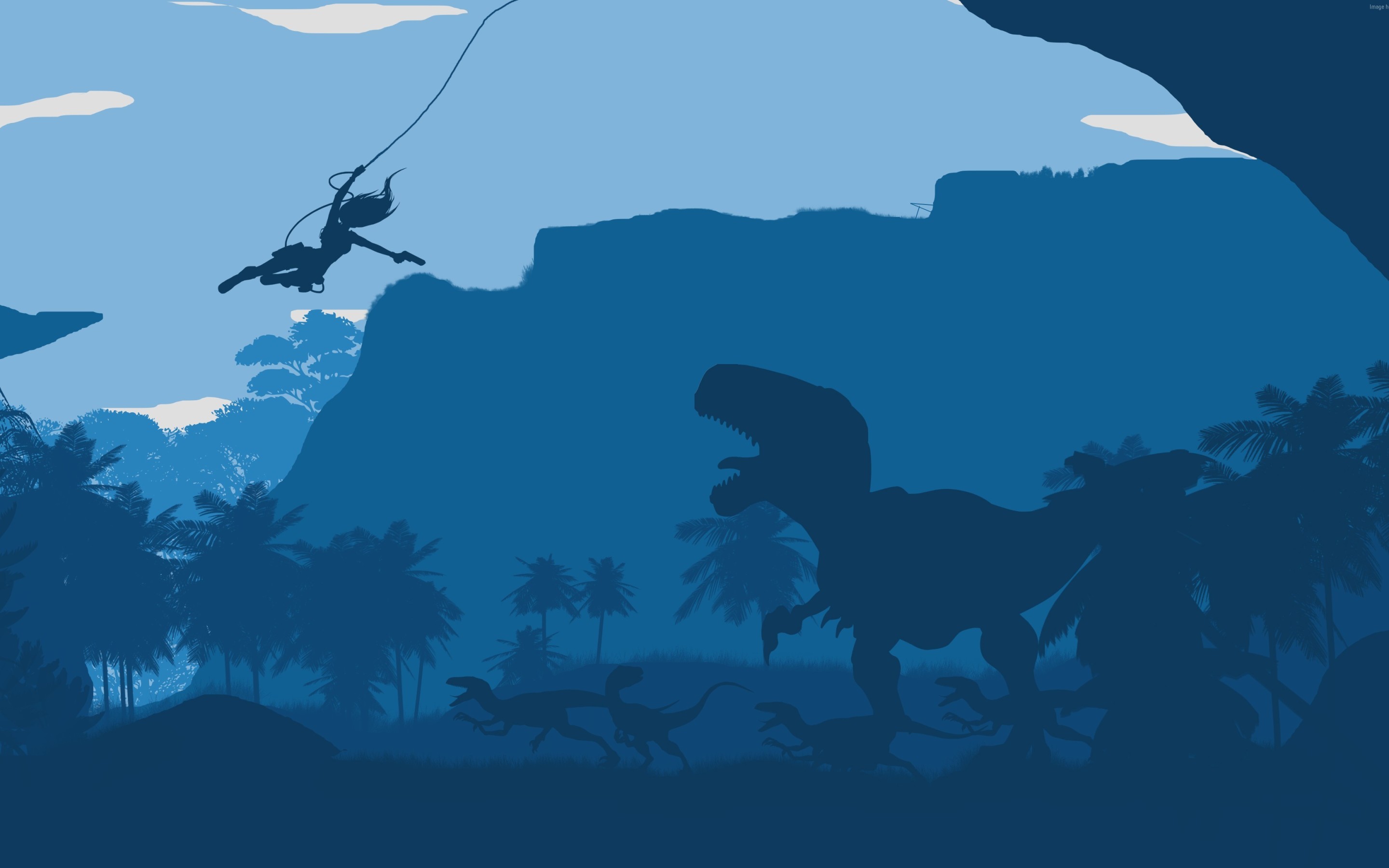Minimalistic Dinosaur - HD Wallpaper 