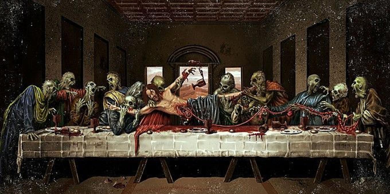 Zombie Last Supper - HD Wallpaper 