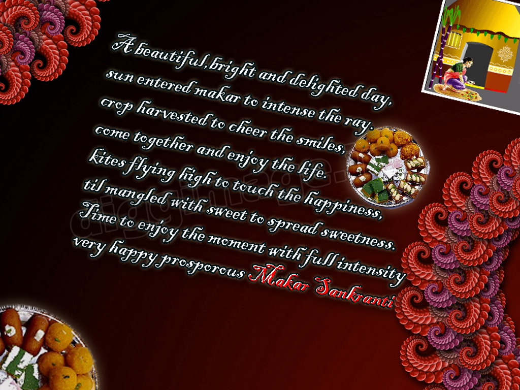 Happy Makar Sankranti Beautiful Wishes - HD Wallpaper 