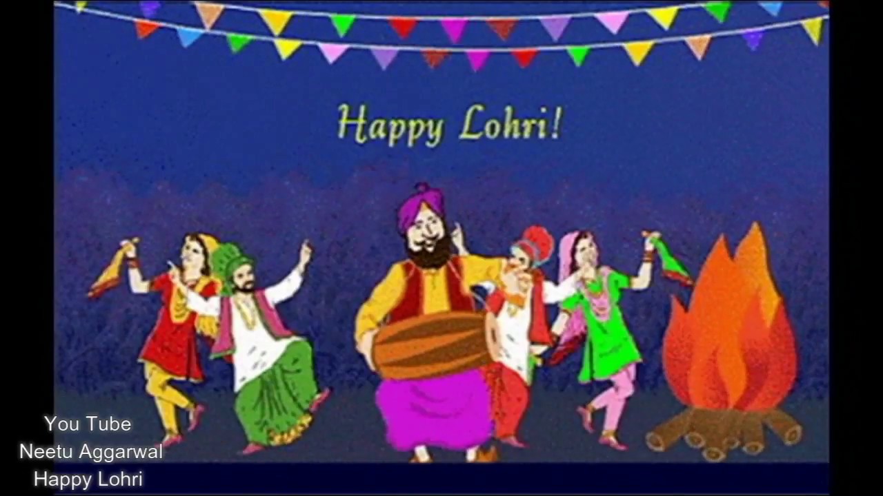 Animated Happy Lohri Gif - HD Wallpaper 