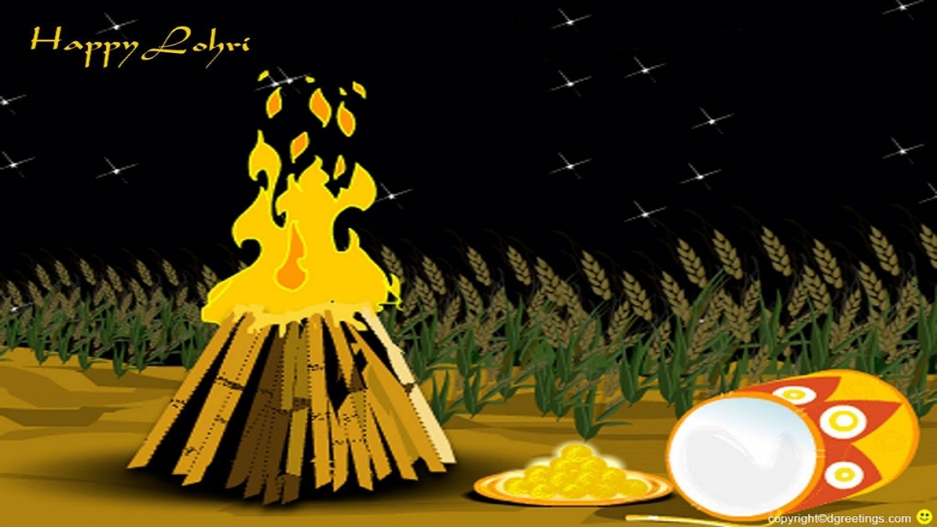 Happy Lohri 2020 Gif - HD Wallpaper 
