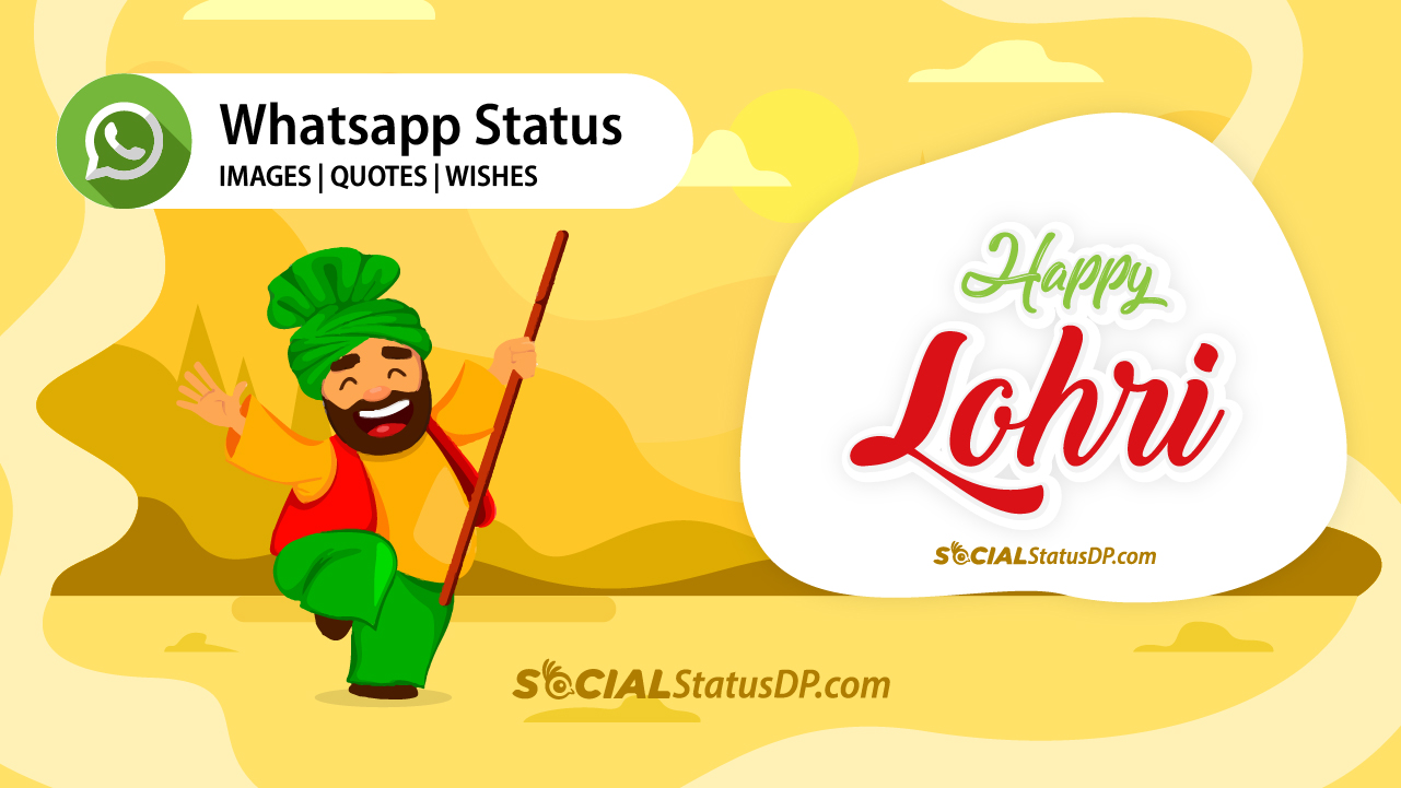 Lohri Wishes, Status, Dp Images, Messages For Whatsapp - Cartoon - HD Wallpaper 