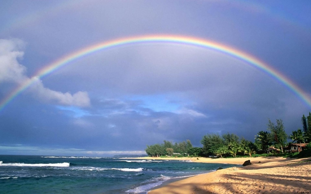 Real Most Beautiful Rainbow - HD Wallpaper 