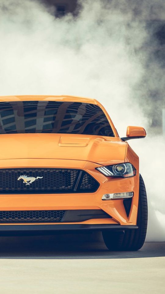 2019 Ford Mustang Front View - HD Wallpaper 